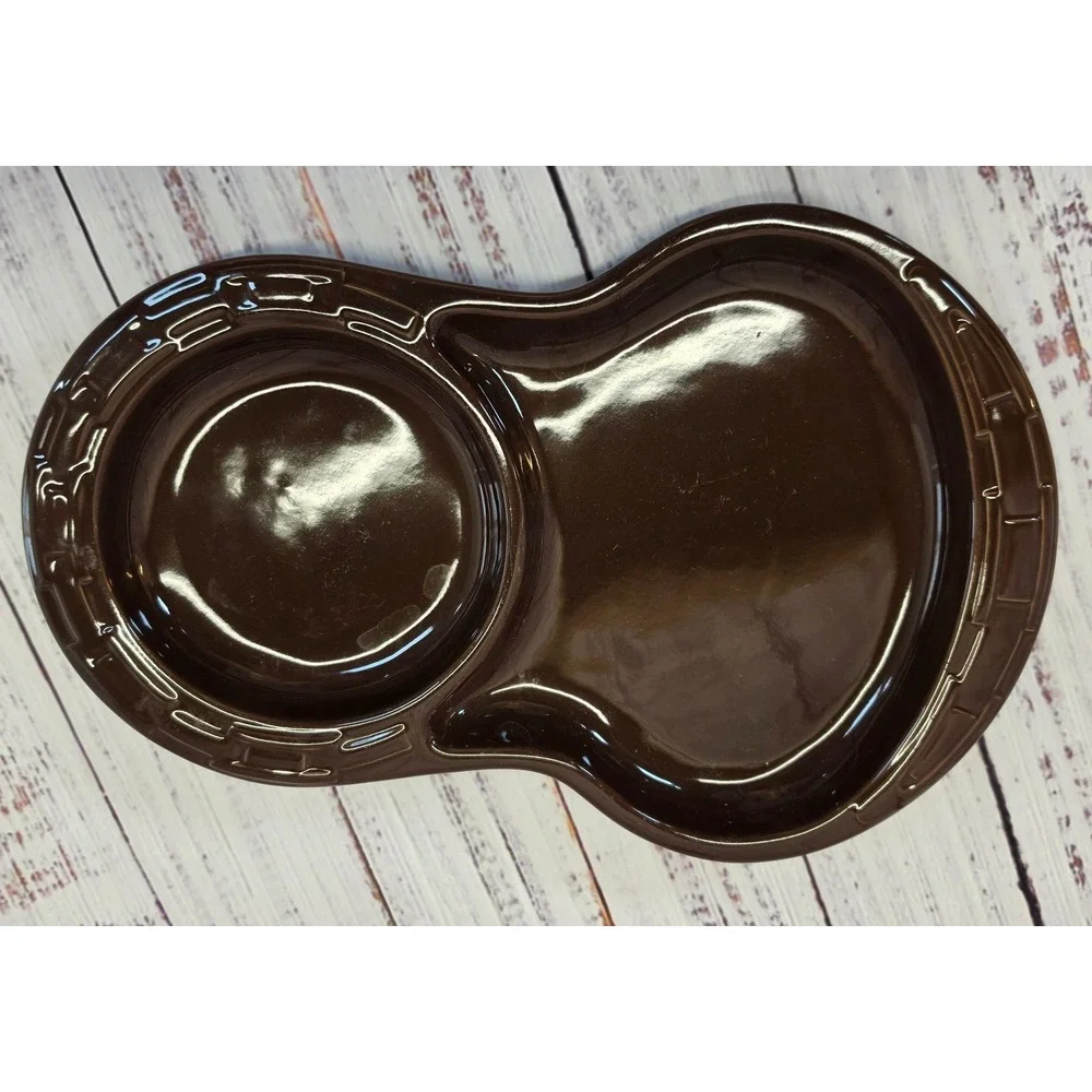 Longaberger Soup and Sandwich Set Brown Excellent Vitrified Pottery